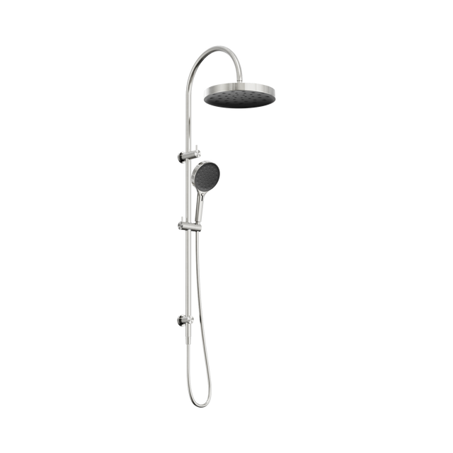 An image of Nero Tapware's Serenity Twin Shower Brushed Nickel