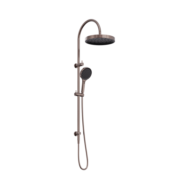 An image of Nero Tapware's Serenity Twin Shower Brushed Bronze