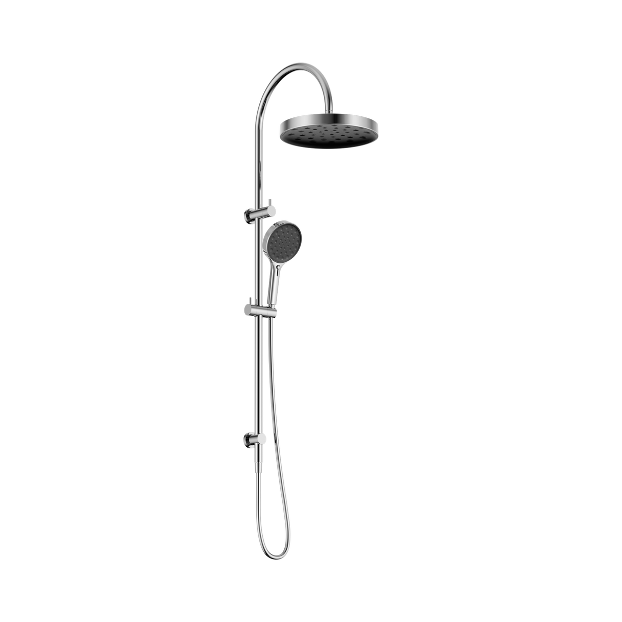 An image of Nero Tapware's Serenity Twin Shower Chrome