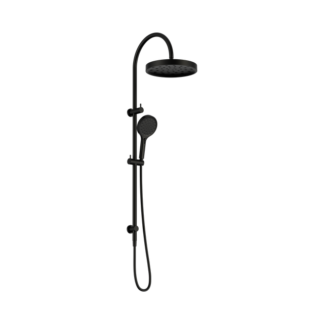 An image of Nero Tapware's Serenity Twin Shower Matt Black