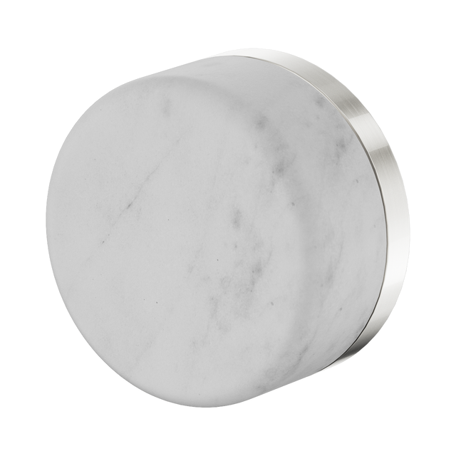 An image of Nero Tapware's Serenity Progressive Shower Mixer With Carrara Handle Brushed Nickel