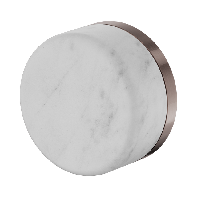 An image of Nero Tapware's Serenity Progressive Shower Mixer With Carrara Handle Brushed Bronze