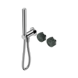 An image of Nero Tapware's Serenity Progressive Shower System With Verde Alpi Handle And Slim Shower Chrome