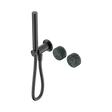 An image of Nero Tapware's Serenity Progressive Shower System With Verde Alpi Handle And Slim Shower Gun Metal