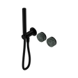 An image of Nero Tapware's Serenity Progressive Shower System With Verde Alpi Handle And Slim Shower Matt Black