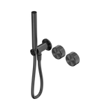 An image of Nero Tapware's Serenity Progressive Shower System With Metal Handle And Slim Shower Gun Metal