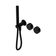 An image of Nero Tapware's Serenity Progressive Shower System With Metal Handle And Slim Shower Matt Black