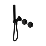 An image of Nero Tapware's Serenity Progressive Shower System With Metal Handle And Slim Shower Matt Black