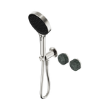 An image of Nero Tapware's Serenity Progressive Shower System With Verde Alpi Handle And Serenity Hand Shower Brushed Nickel