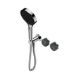 An image of Nero Tapware's Serenity Progressive Shower System With Verde Alpi Handle And Serenity Hand Shower Chrome