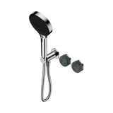 An image of Nero Tapware's Serenity Progressive Shower System With Verde Alpi Handle And Serenity Hand Shower Chrome