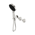 An image of Nero Tapware's Serenity Progressive Shower System With Metal Handle And Serenity Hand Shower Brushed Nickel