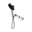 An image of Nero Tapware's Serenity Progressive Shower System With Metal Handle And Serenity Hand Shower Chrome