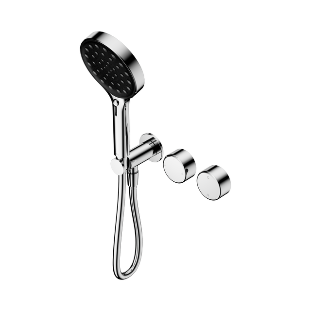 An image of Nero Tapware's Serenity Progressive Shower System With Metal Handle And Serenity Hand Shower Chrome