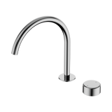 An image of Nero Tapware's Serenity Progressive Bath/Kitchen Mixer Arc Spout With Metal Handle Chrome