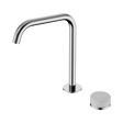 An image of Nero Tapware's Serenity Progressive Bath/Kitchen Mixer Edge Spout With Carrara Handle Chrome