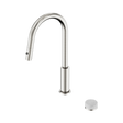 An image of Nero Tapware's Serenity Progressive Pull Out Kitchen Set With Carrara Handle Brushed Nickel