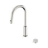 An image of Nero Tapware's Serenity Progressive Pull Out Kitchen Set With Carrara Handle Brushed Nickel