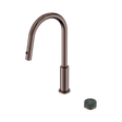 An image of Nero Tapware's Serenity Progressive Pull Out Kitchen Set With Verde Alpi Handle Brushed Bronze