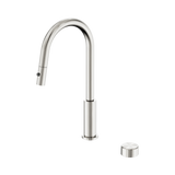 An image of Nero Tapware's Serenity Progressive Pull Out Kitchen Set With Metal Handle Brushed Nickel