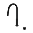 An image of Nero Tapware's Serenity Progressive Pull Out Kitchen Set With Metal Handle Matt Black