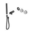 An image of Nero Tapware's Serenity Progressive Shower System With Carrara Handle And Slim Shower Trim Kit Only Gun Metal