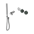 An image of Nero Tapware's Serenity Progressive Shower System With Verde Alpi Handle And Slim Shower Trim Kit Only Chrome