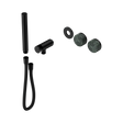 An image of Nero Tapware's Serenity Progressive Shower System With Verde Alpi Handle And Slim Shower Trim Kit Only Matt Black