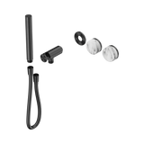 An image of Nero Tapware's Serenity Progressive Shower System With Arabescato Corchia Handle And Slim Shower Trim Kit Only Gun Metal