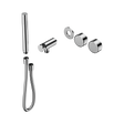 An image of Nero Tapware's Serenity Progressive Shower System With Metal Handle And Slim Shower Trim Kit Only Chrome