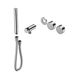 An image of Nero Tapware's Serenity Progressive Shower System With Metal Handle And Slim Shower Trim Kit Only Chrome