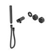 An image of Nero Tapware's Serenity Progressive Shower System With Metal Handle And Slim Shower Trim Kit Only Gun Metal