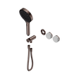 An image of Nero Tapware's Serenity Progressive Shower System With Carrara Handle And Serenity Hand Shower Trim Kit Only Brushed Bronze