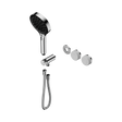 An image of Nero Tapware's Serenity Progressive Shower System With Carrara Handle And Serenity Hand Shower Trim Kit Only Chrome