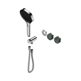 An image of Nero Tapware's Serenity Progressive Shower System With Verde Alpi Handle And Serenity Hand Shower Trim Kit Only Chrome