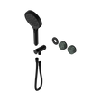 An image of Nero Tapware's Serenity Progressive Shower System With Verde Alpi Handle And Serenity Hand Shower Trim Kit Only Matt Black