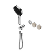 An image of Nero Tapware's Serenity Progressive Shower System With Rome Travertine Handle And Serenity Hand Shower Trim Kit Only Chrome