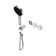 An image of Nero Tapware's Serenity Progressive Shower System With Arabescato Corchia Handle And Serenity Hand Shower Trim Kit Only Brushed Nickel