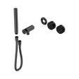 An image of Nero Tapware's Serenity Progressive Shower System With Marquina Black Handle And Slim Shower Trim Kit Only Gun Metal