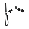 An image of Nero Tapware's Serenity Progressive Shower System With Marquina Black Handle And Slim Shower Trim Kit Only Matt Black