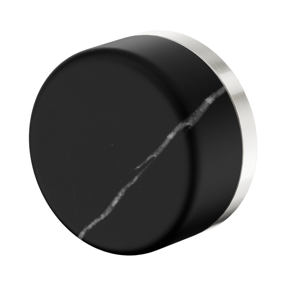 An image of Nero Tapware's Serenity Progressive Shower Mixer With Marquina Black Handle Brushed Nickel