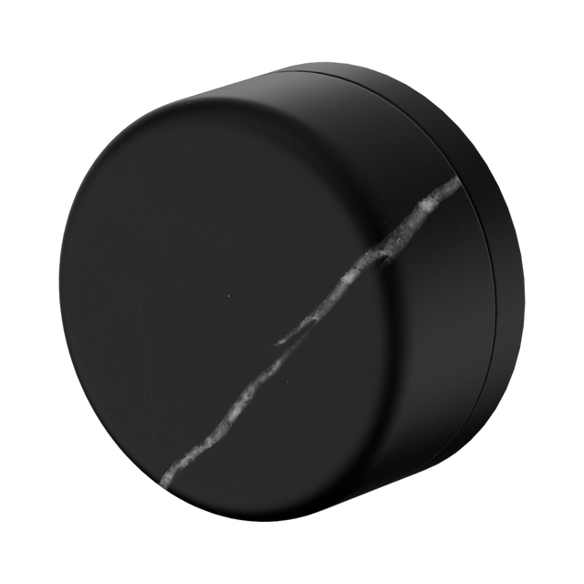 An image of Nero Tapware's Serenity Progressive Shower Mixer With Marquina Black Handle Matt Black