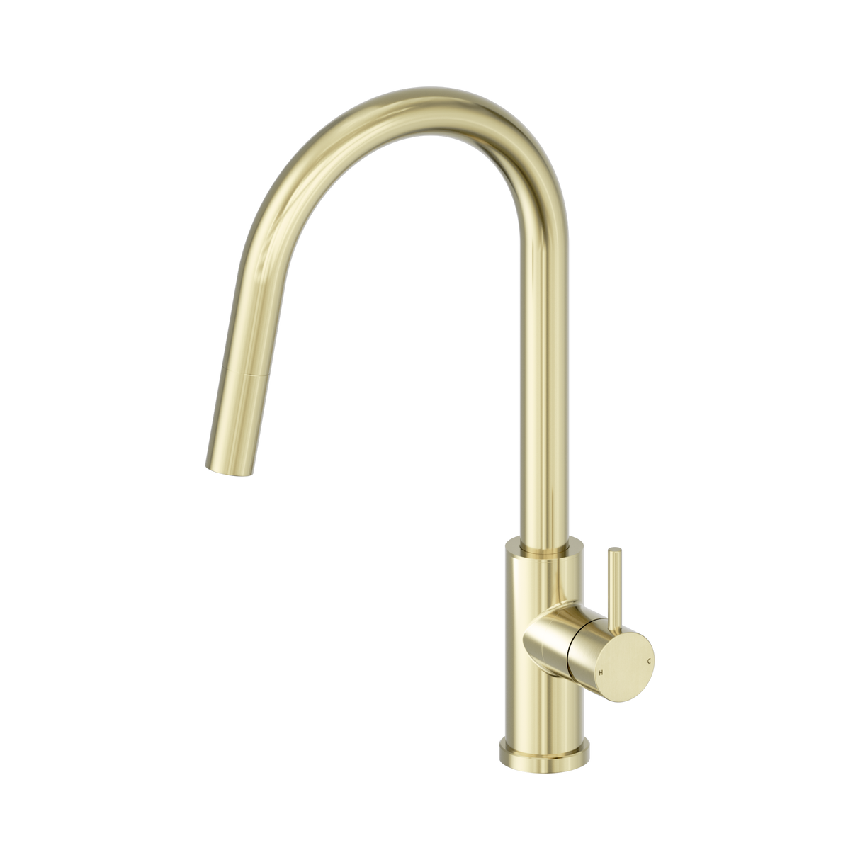 An image of Nero Tapware Dolce II Pull Out Sink Mixer Brushed Gold