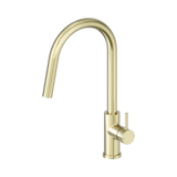 An image of Nero Tapware Dolce II Pull Out Sink Mixer Brushed Gold