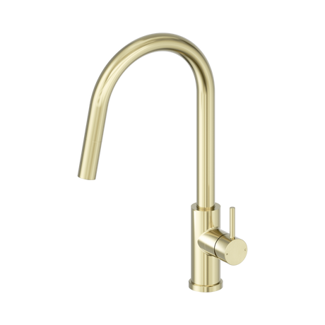 An image of Nero Tapware Dolce II Pull Out Sink Mixer Brushed Gold
