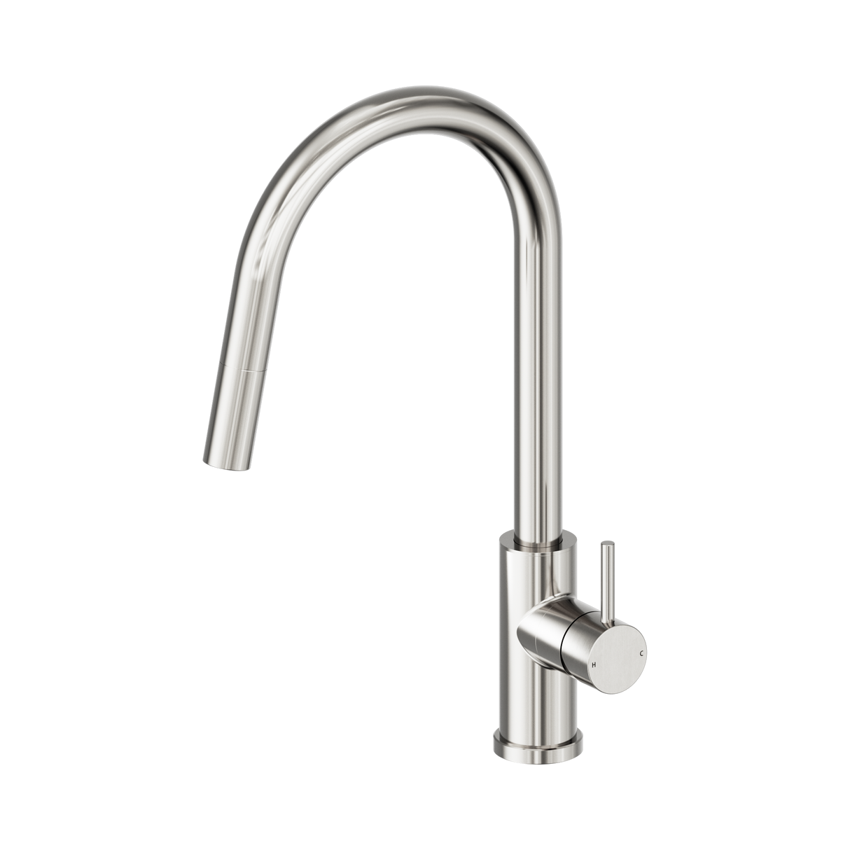 An image of Nero Tapware Dolce II Pull Out Sink Mixer Brushed Nickel