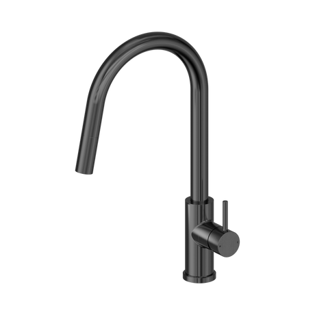 An image of Nero Tapware Dolce II Pull Out Sink Mixer Gun Metal
