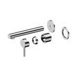An image of Nero Tapware Dolce II Wall Basin/Bath Mixer Separate Back Plate Trim Kits Only Chrome
