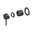 An image of Nero Tapware Dolce II Shower Mixer Trim Kits ONLY Gun Metal