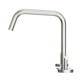 An image of Nero Tapware Mecca Bath/Kitchen Set Edge Spout II Brushed Nickel